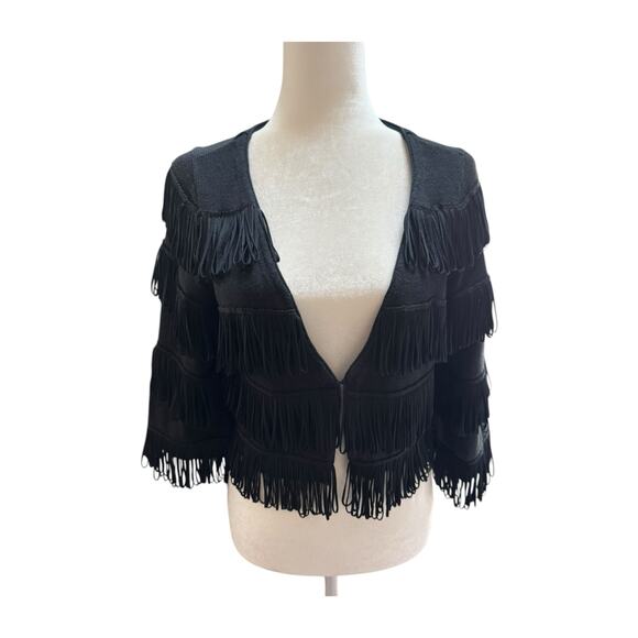 INC Boho fringe cropped jacket size L
Hook and eye closure - Picture 1 of 5